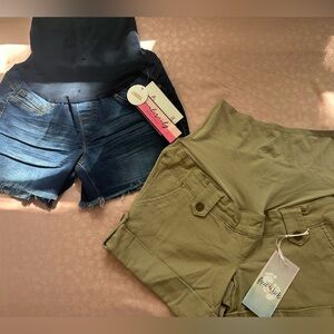 🆕2 Maternity Shorts